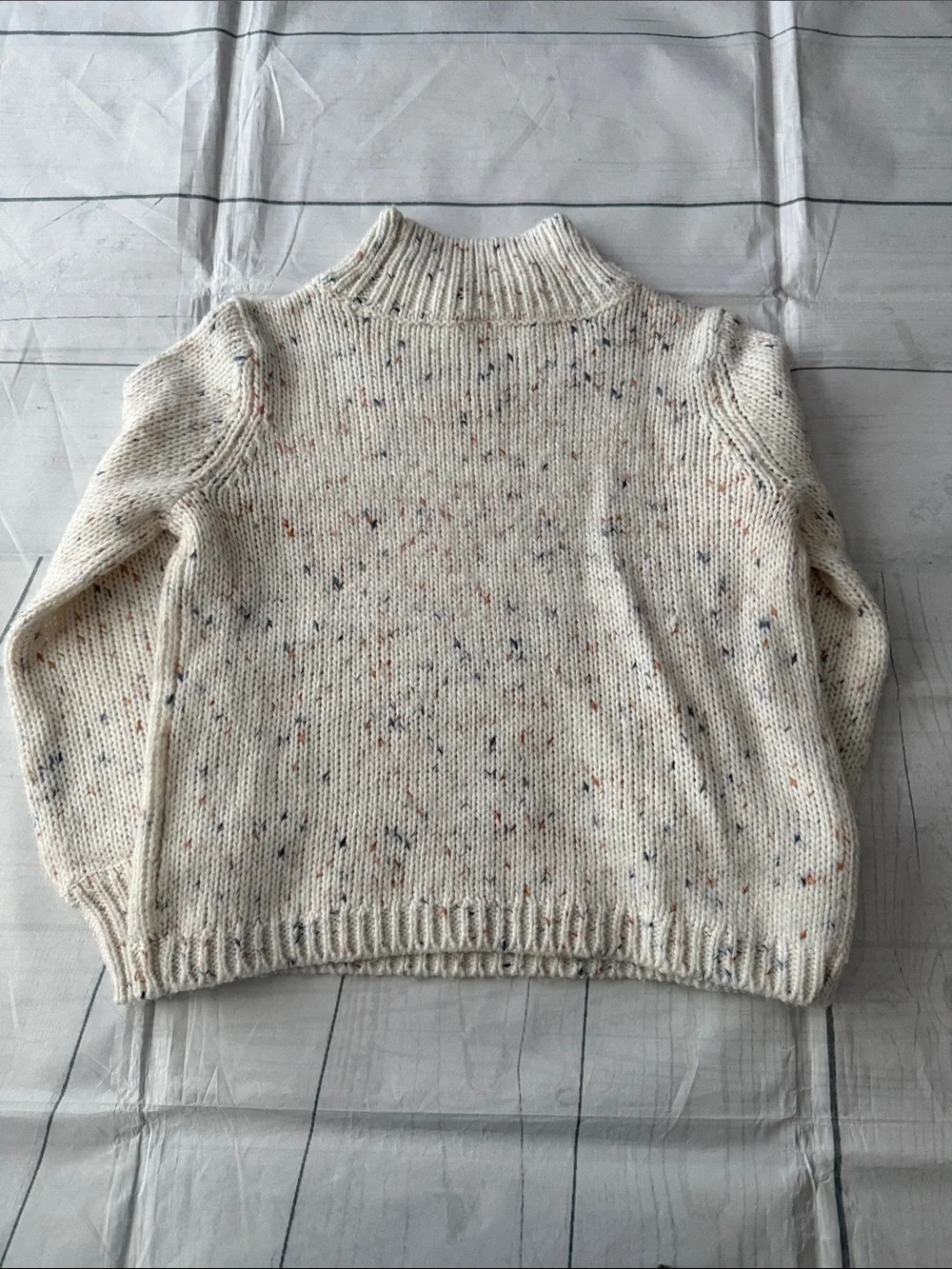 OshKosh B'gosh Cream Speckled Mock Neck Sweater